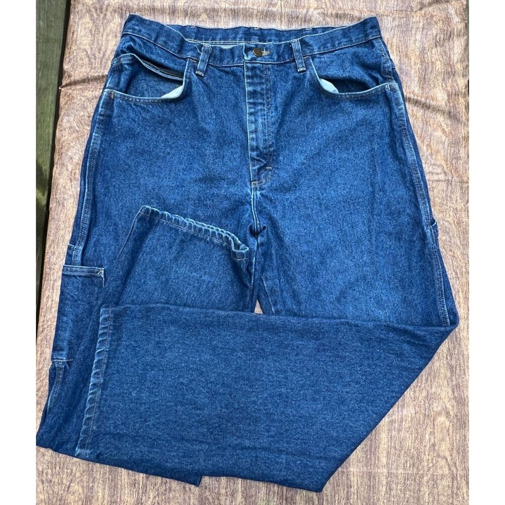 Bulwark FR Flame Resistant Carpenter Jeans Mens 36x32 Denim Work Pants ARC 20.7